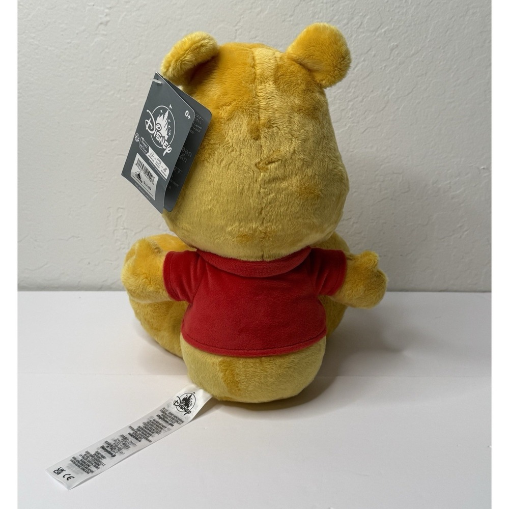 Walt Disney World Winnie The Pooh 11 inch Big Feet Head Plush Doll Bear Baby New - Picture 2 of 10